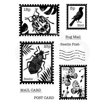 Woodware Beetle Post Clear Stamps - Stempel 