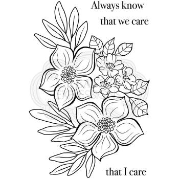 Woodware Set Blooming Lovely  Clear Stamps - Stempel 