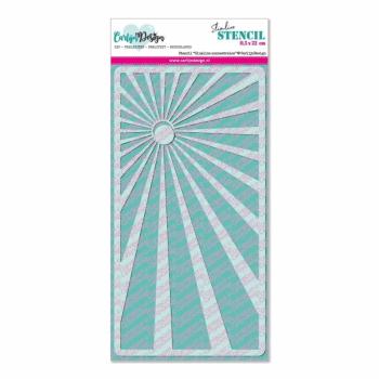 Carlijn Design Slimline Zonnestralen - Sonne  Stencil - Schablone 