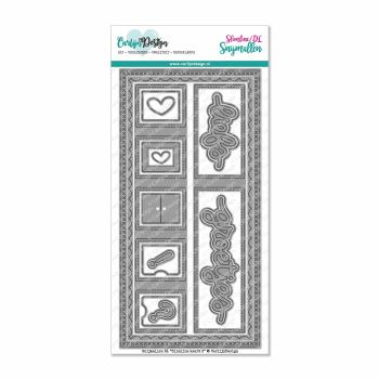Carlijn Design DL Slimline Kaart 3  Cutting Dies - Stanzen