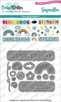 Carlijn Design Regenboog & Sterren  Cutting Dies - Stanzen