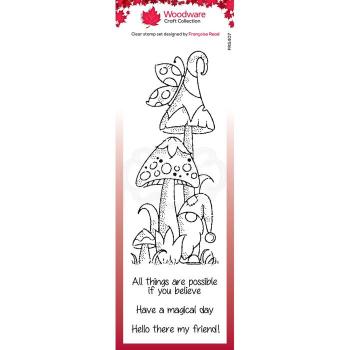 Woodware magic mushrooms  Clear Stamps - Stempel 