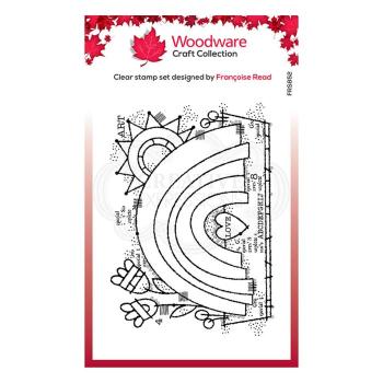 Woodware stempel Garden rainbow  Clear Stamps - Stempel 