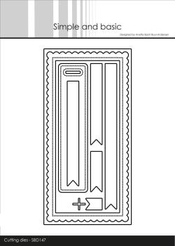 Simple and Basic " Mini Slimcard Cutting " Stanze - Die