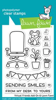 Lawn Fawn Stempelset "Virtual Friends Add-on" Clear Stamp