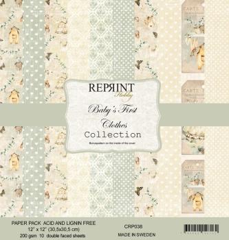 Reprint Baby's First Clothes Collection 12x12 Inch Paper Pack 