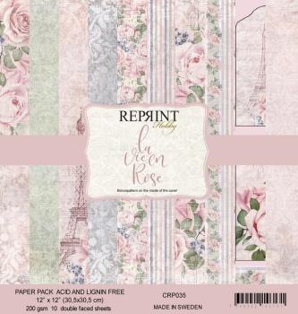 Reprint La vie en Rose Collection 12x12 Inch Paper Pack 