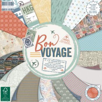 First Edition Paper Pad "Bon Voyage " 12"x12"