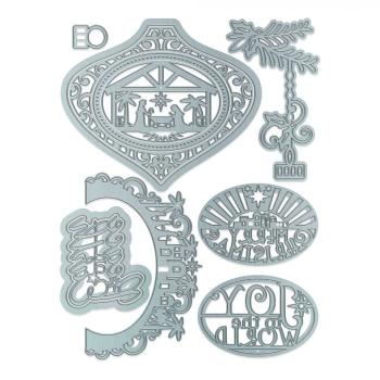 Tonic Studios - Stanze - Essentials Stanzschablone set Religious bauble 