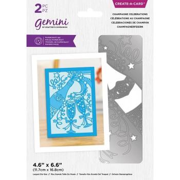 Gemini Champagne Celebrations Create-a-Card Dies - Stanze - Sektflaschen