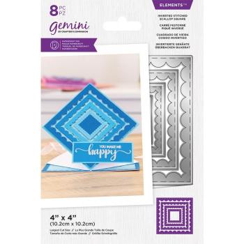 Gemini Inverted Stitched Scallop Square Elements Dies - Stanze - Fenster