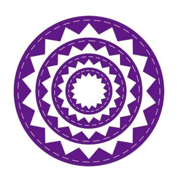 Gemini Inverted Stitched ZigZag Circle Elements Dies  - Stanze - Fenster