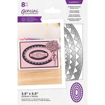 Gemini Inverted Stitched ZigZag Oval Elements Dies - Stanze - Fenster