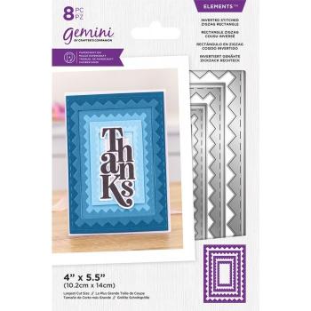 Gemini Inverted Stitched ZigZag Rectangle Elements Dies - Stanze - Fenster