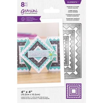 Gemini Inverted Stitched ZigZag Square Elements Dies - Stanze - Fenster