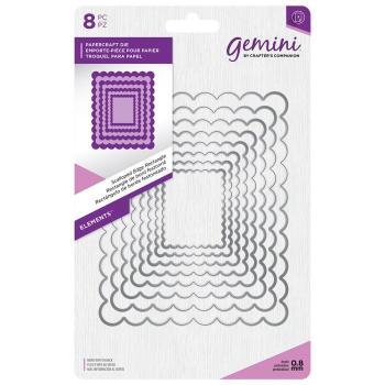 Gemini Scalloped Edge Rectangle Elements Dies - Stanze - 