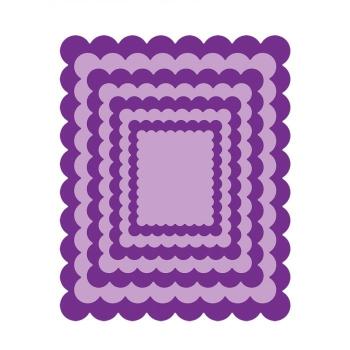 Gemini Scalloped Edge Rectangle Elements Dies  - Stanze - 