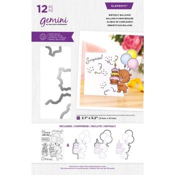 Gemini Birthday Balloons Stamp & Die - Stempel & Stanze 