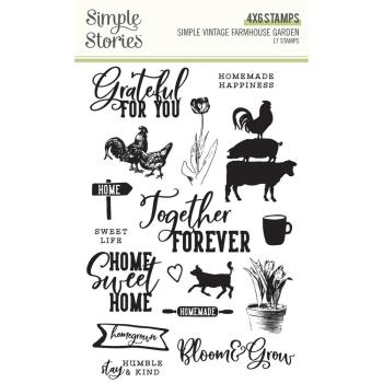 Simple Stories -  Vintage Farmhouse Garden - Clearstemp - Stempel