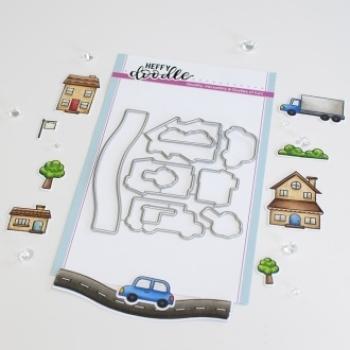 Heffy Doodle Home Sweet Home  Cutting Dies - Stanze