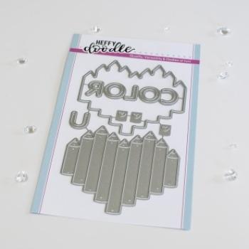 Heffy Doodle Heart Pencil Cutting Dies - Stanze 