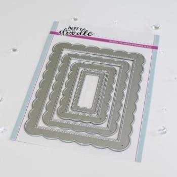 Heffy Doodle Scalloped Imperial Frames Cutting Dies - Stanze 