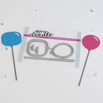 Heffy Doodle Stitched Balloon Cutting Dies - Stanze 