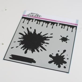 Heffy Doodle Messy Desk Stencil - Schablone