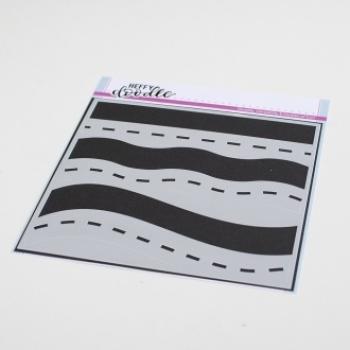 Heffy Doodle Loads of Roads  Stencil - Schablone