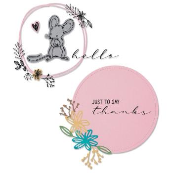 Sizzix Framelits Craft Die-Set - Stamps Hello Mouse