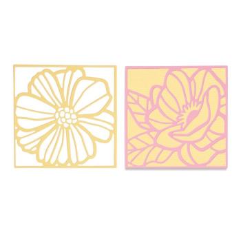 Sizzix Thinlits Craft Die - Floral Card Fronts