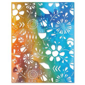 Sizzix Thinlits Craft Die - Folk Flowers