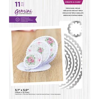 Gemini Triple Easel Circles Create-a-Card Dies  - Stanze - 