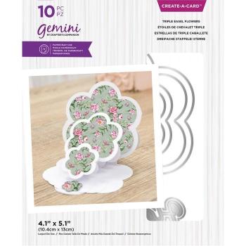 Gemini Triple Easel Flowers Create-a-Card Dies - Stanze - 