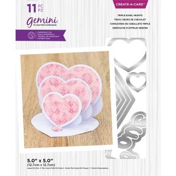 Gemini Triple Easel Hearts Create-a-Card Dies  - Stanze - 