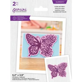 Gemini Floral Butterfly Elements Dies  - Stanze - 