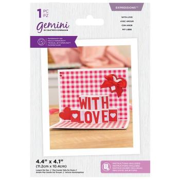 Gemini Shaped Pop Out With Love Expressions Dies - Stanze - 
