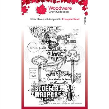 Woodware Ephemera Background  Clear Stamps - Stempel 