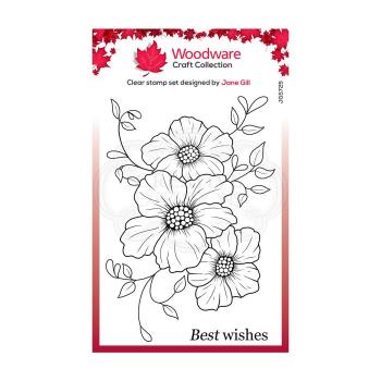 Woodware Petal Trio  Clear Stamps - Stempel 