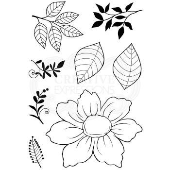 Woodware Dog Rose Clear Stamps - Stempel 