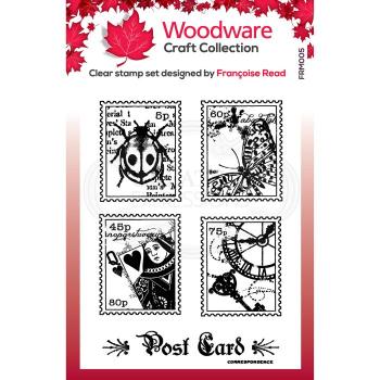 Woodware Mini Postage  Clear Stamps - Stempel 