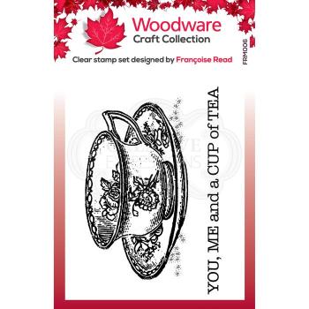 Woodware Cup of tea Clear Stamps - Stempel 