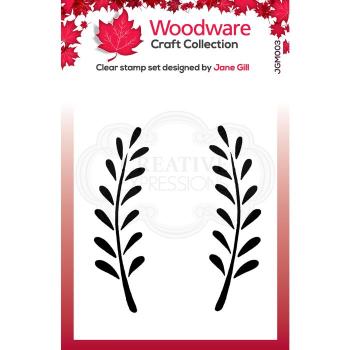 Woodware Anya Leaf  Clear Stamps - Stempel 