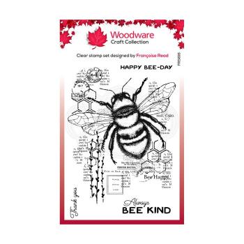 Woodware Bee Kind  Clear Stamps - Stempel 