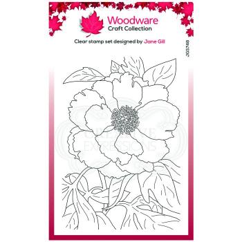 Woodware Peony  Clear Stamps - Stempel 