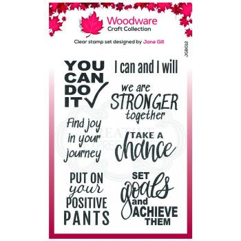 Woodware You can do it!  Clear Stamps - Stempel 
