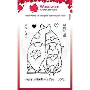 Woodware Valentine Gnome  Clear Stamps - Stempel 