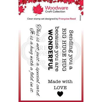 Woodware Große Umarmungen  Clear Stamps - Stempel 