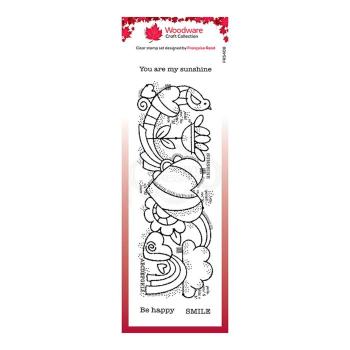 Woodware stempel Heart border Clear Stamps - Stempel 