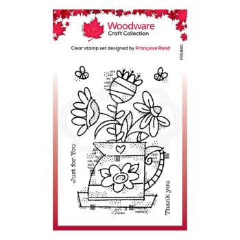 Woodware Flower Jug  Clear Stamps - Stempel 